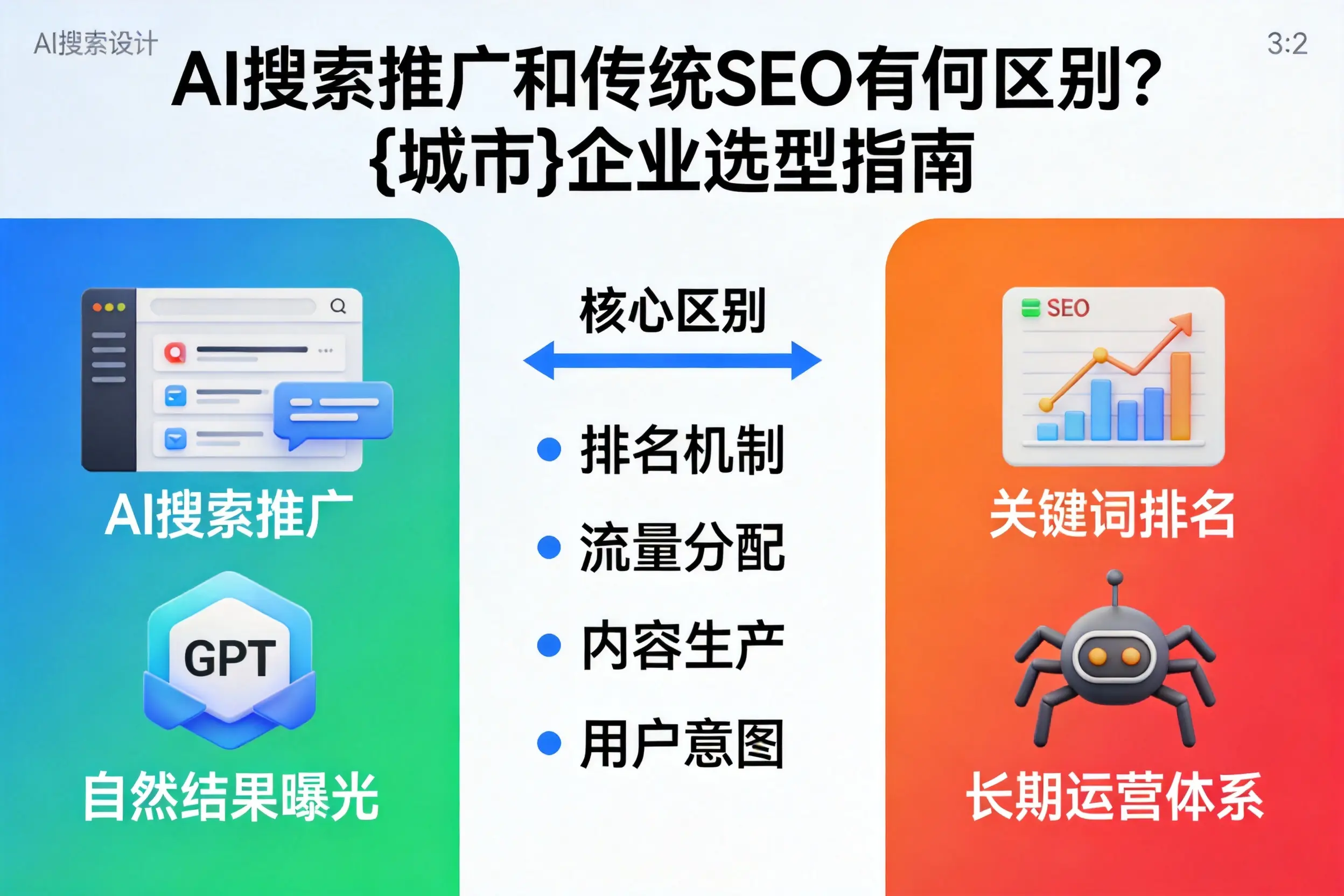AI搜索推广和传统SEO有何区别？阿拉善企业选型指南