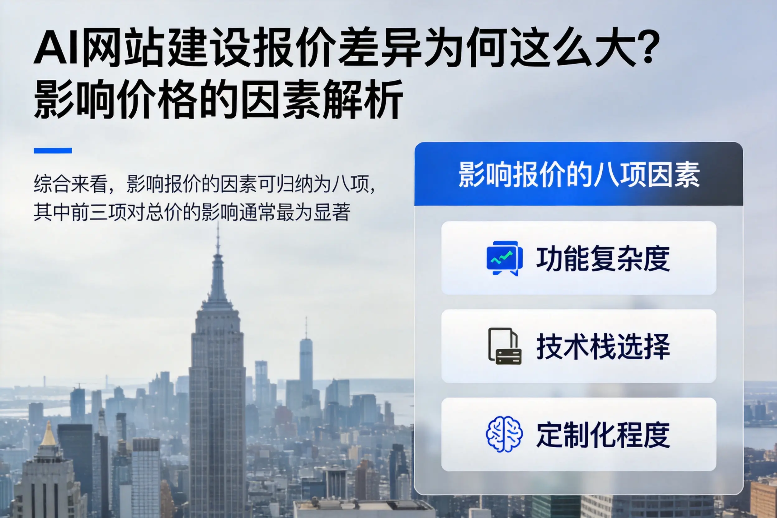 阿拉善AI网站建设报价差异为何这么大？影响价格的因素解析