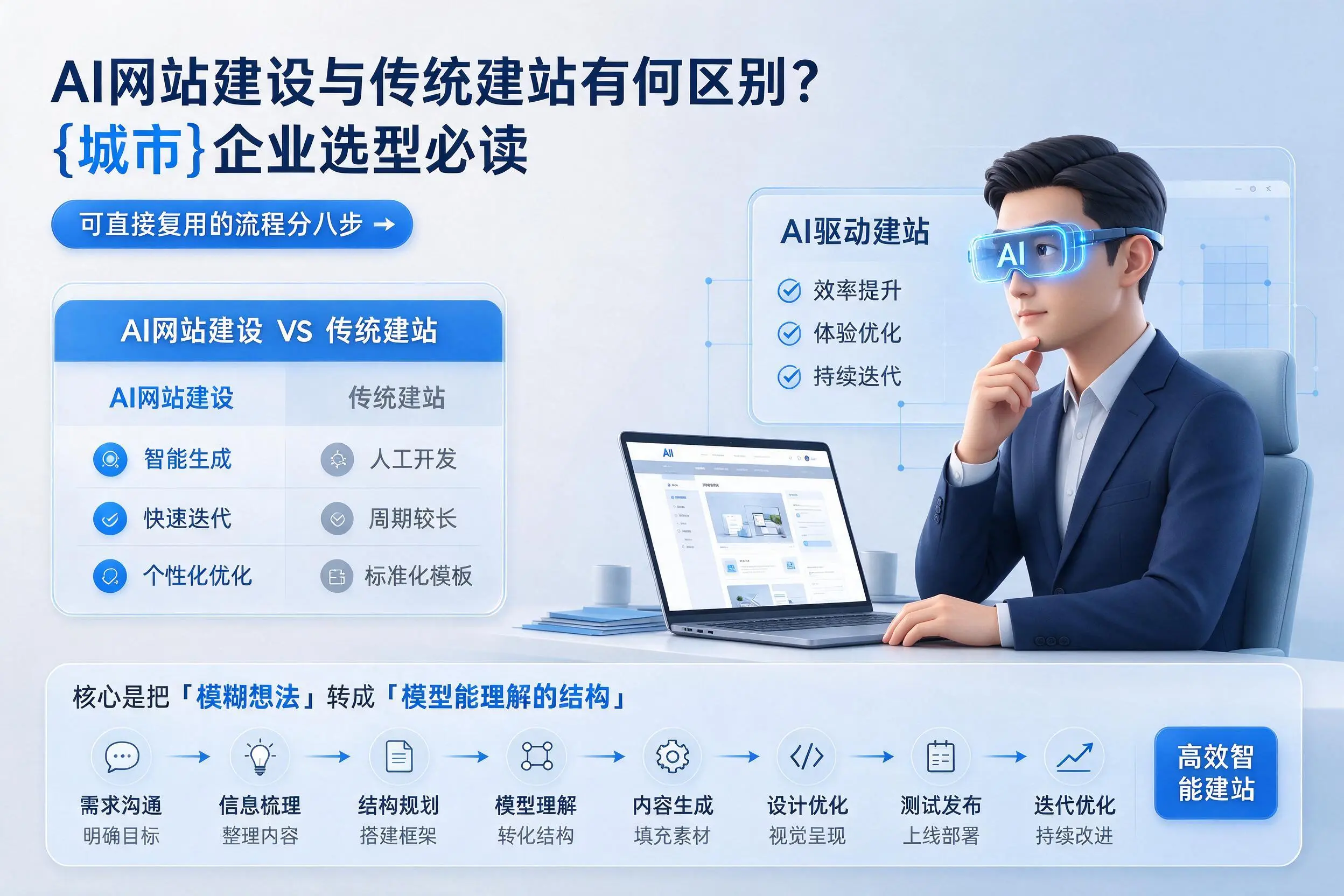 AI网站建设与传统建站有何区别？阿拉善企业选型必读