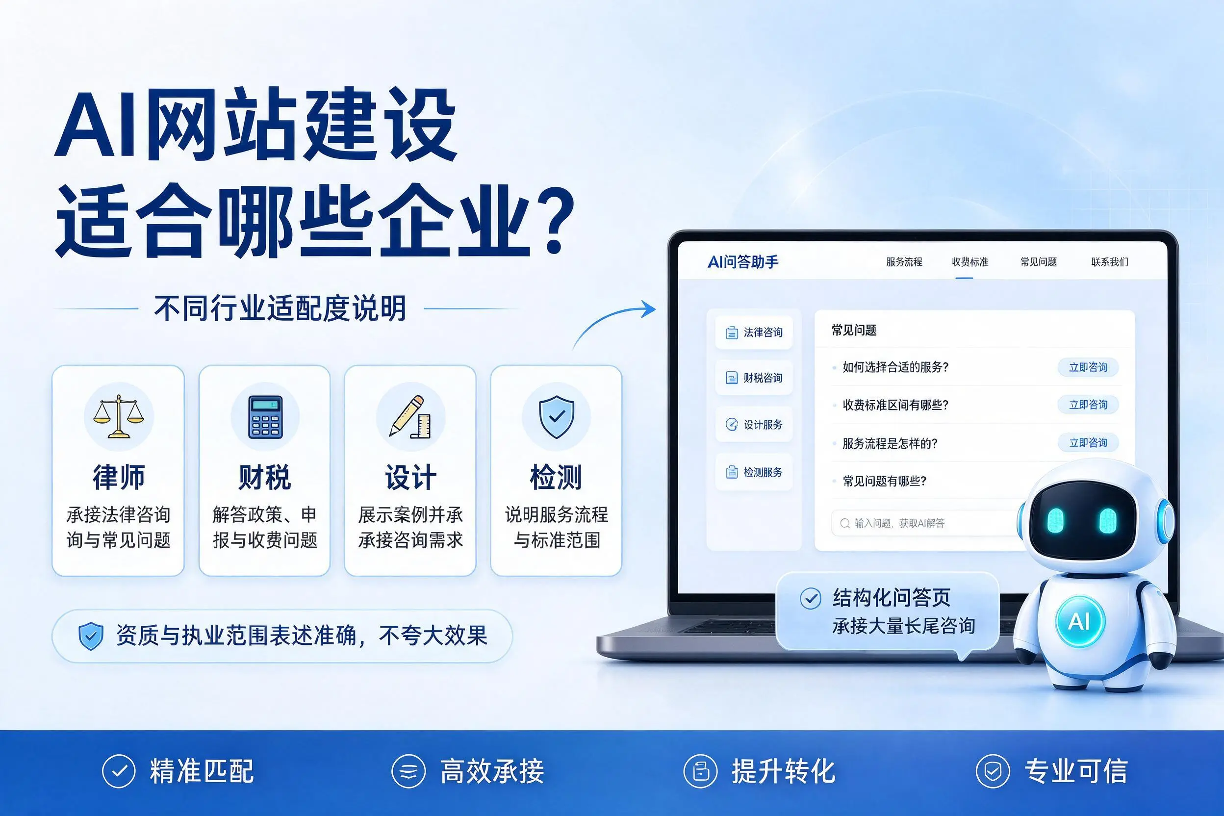 AI网站建设适合哪些企业？阿拉善不同行业适配度说明