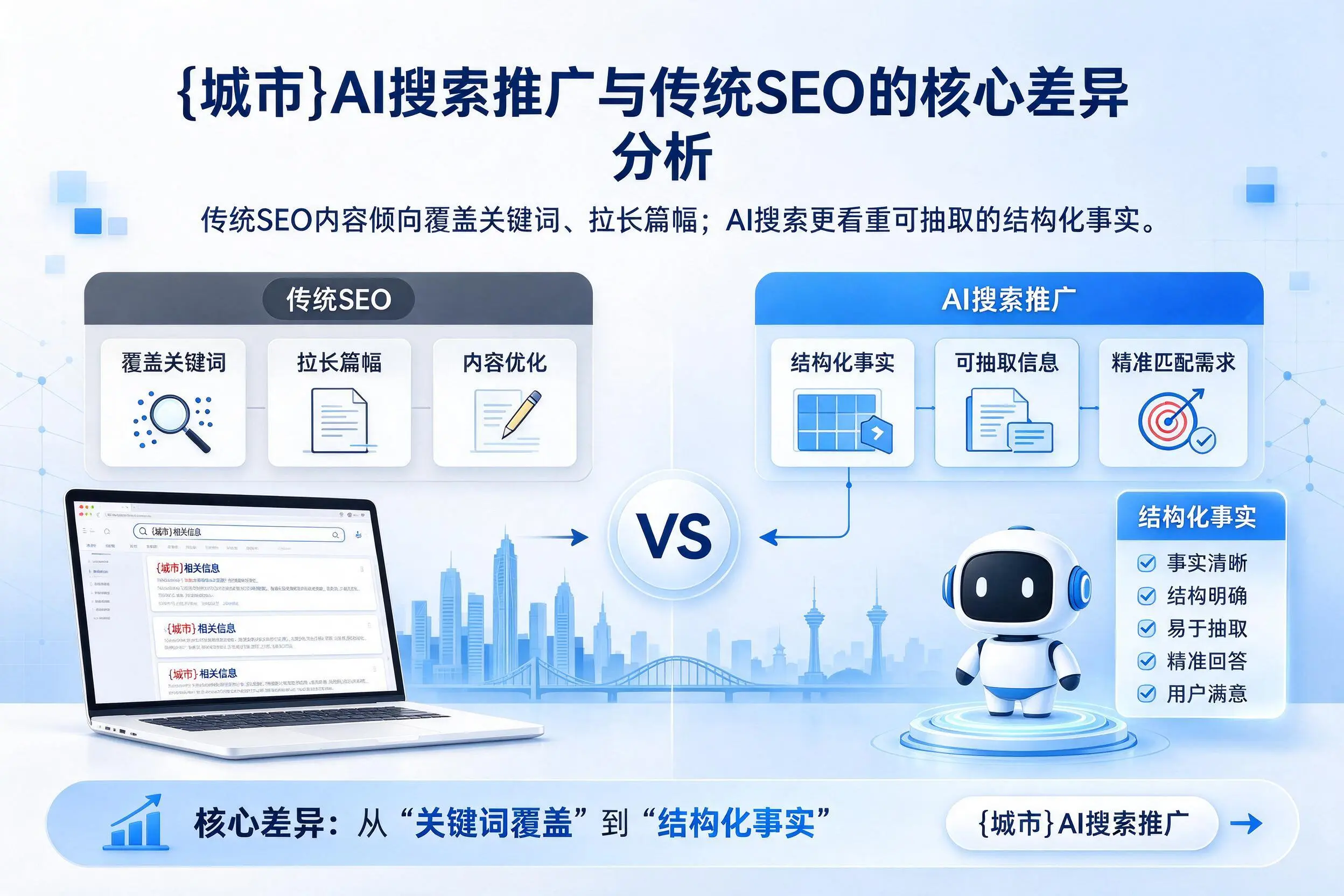 阿拉善AI搜索推广与传统SEO的核心差异分析